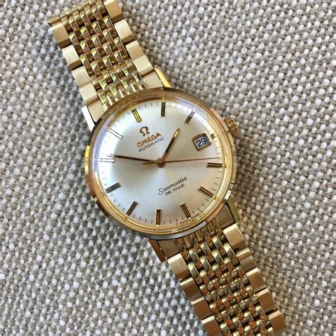 omega de oro antiguo|omega seamaster vintage.